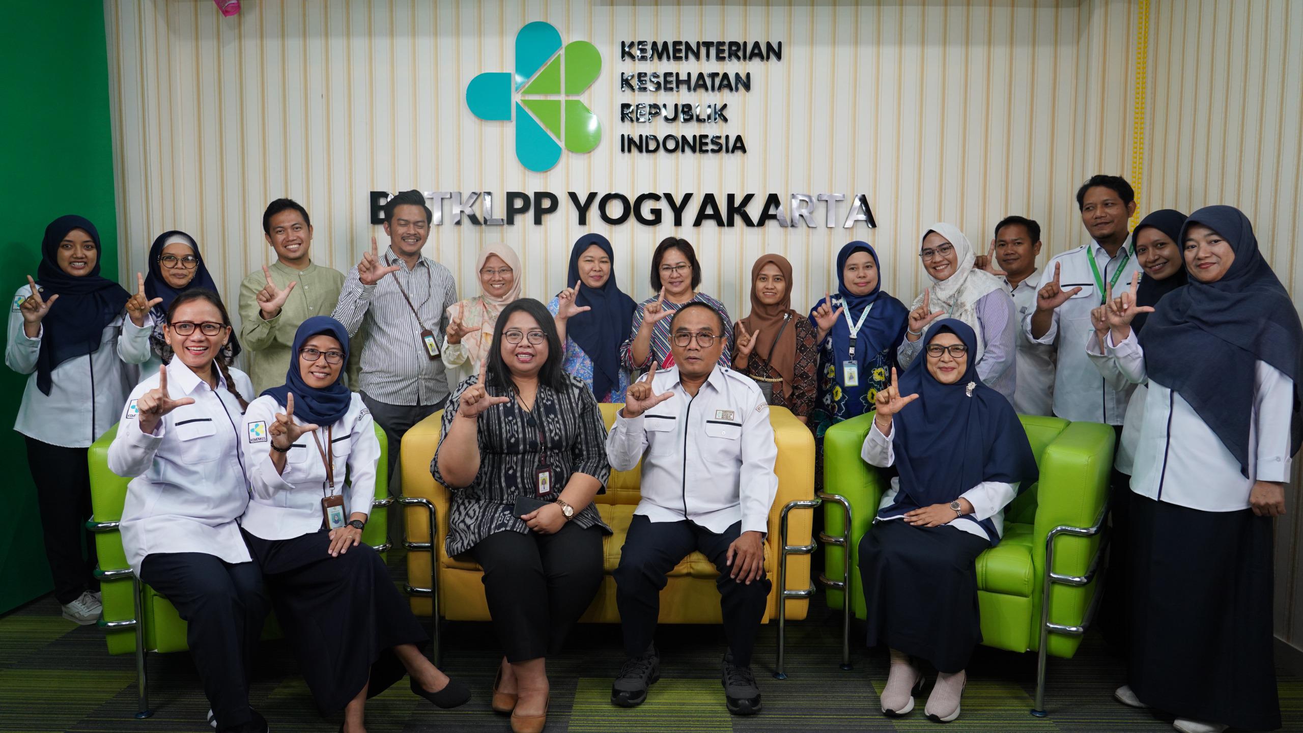 BBTKLPP Yogyakarta Kedatangan Timker Dari Pusat Kebijakan Sistem Ketahanan dan Sumber Daya Kesehatan